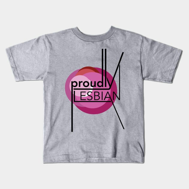 Proudly Lesbian Kids T-Shirt by inSomeBetween